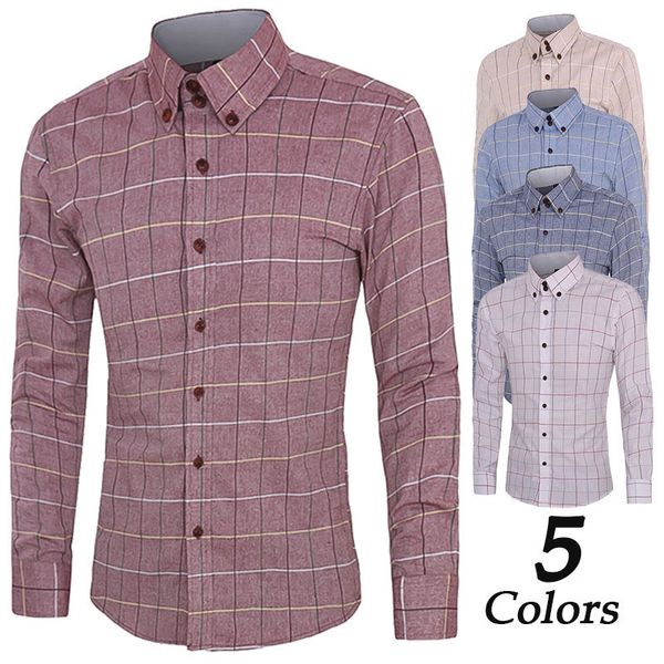 zogaa men's classic plaid shirt long sleeve dress shirt men business formal shirts mens clothing camisa sale, White;black
zogaa men's classic plaid shirt long sleeve dress shirt men business formal shirts mens clothing camisa sale, White;black
