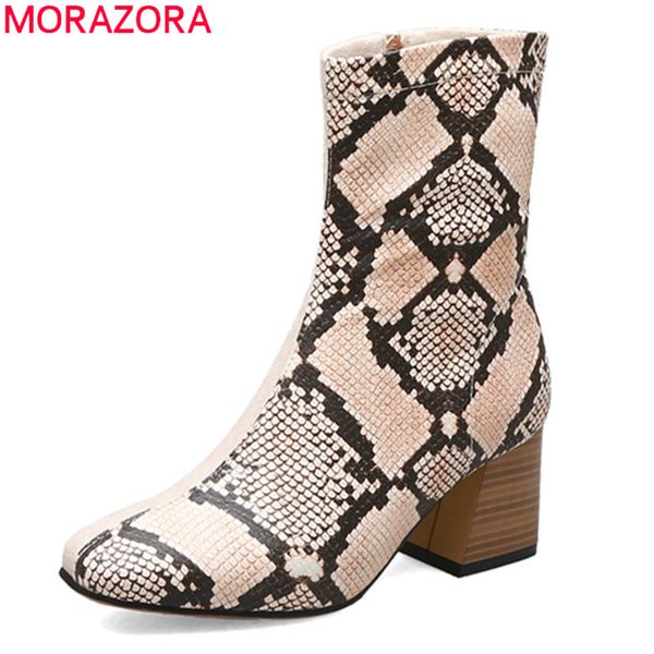 morazora 2020 plus size 48 women ankle boots snake zip high heels boots autumn winter fashion dress party shoes female, Black
morazora 2020 plus size 48 women ankle boots snake zip high heels boots autumn winter fashion dress party shoes female, Black
