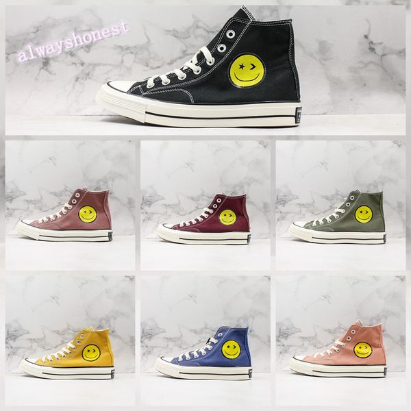 2019 new yellow smile face chuck 70s womens canvas casual shoes for men all men trainers sports star womens designer sneakers size 36-44, Black
2019 new yellow smile face chuck 70s womens canvas casual shoes for men all men trainers sports star womens designer sneakers size 36-44, Black