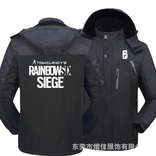 men rainbow six siege windbreak plus velvet thick warm windproof coats male hooded anorak jackets men's overcoat
men rainbow six siege windbreak plus velvet thick warm windproof coats male hooded anorak jackets men's overcoat