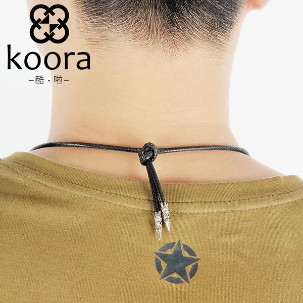 coola handmade original jewelry personality ancient silver feather mosaic pine necklace woven wax rope mens leather necklace
coola handmade original jewelry personality ancient silver feather mosaic pine necklace woven wax rope mens leather necklace
