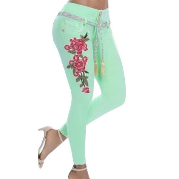 plus size 5xl women jeans embroidery flower elastic skinny pants girls long denim pencil pants trousers high waist push up, Blue
plus size 5xl women jeans embroidery flower elastic skinny pants girls long denim pencil pants trousers high waist push up, Blue