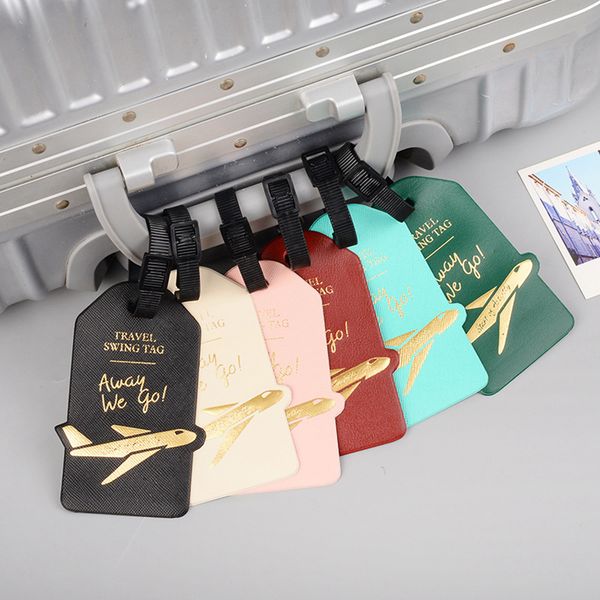 travel accessories creative aircraft pu leather luggage tag women men portable label suitcase id address holder baggage boarding, Black
travel accessories creative aircraft pu leather luggage tag women men portable label suitcase id address holder baggage boarding, Black