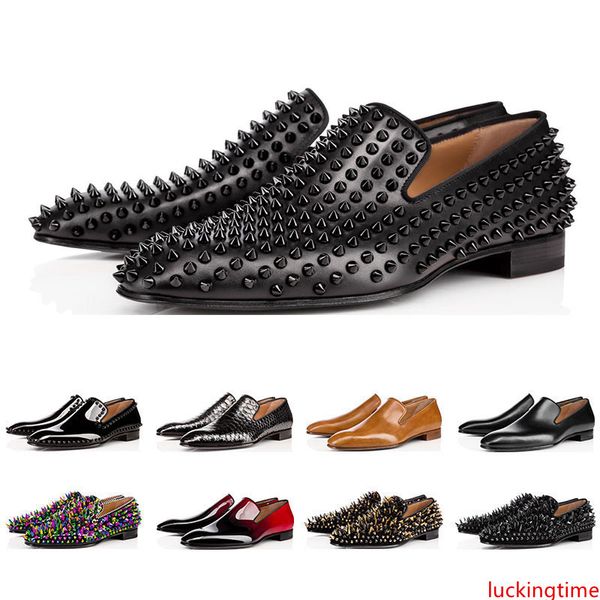 2019 luxury designer mens shoes loafers red spike patent leather slip on dress wedding flats bottoms shoe for business party size 39-47
2019 luxury designer mens shoes loafers red spike patent leather slip on dress wedding flats bottoms shoe for business party size 39-47