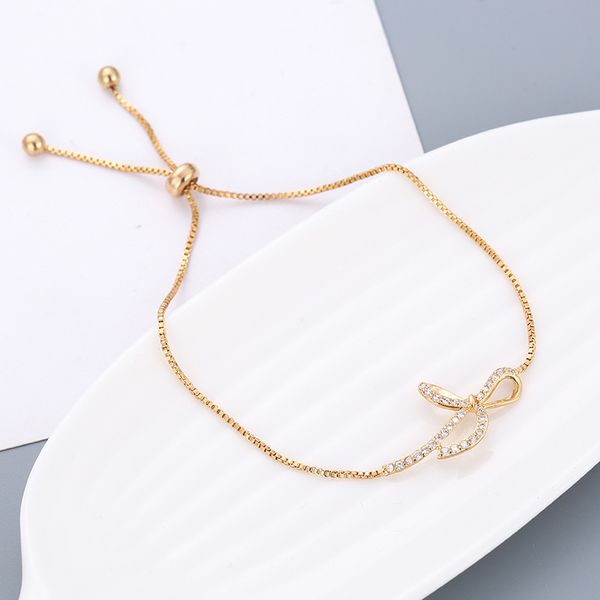 popular 925 silver mosaic zircon bow bracelet trendy fashion charm jewelry accessories amulet gifts for women her, Golden;silver
popular 925 silver mosaic zircon bow bracelet trendy fashion charm jewelry accessories amulet gifts for women her, Golden;silver