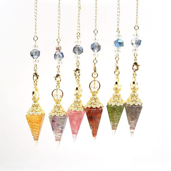 5 pcs many colors resin pyramid pendant gold plated quartz stone link chain buddha meditation jewelry, Silver
5 pcs many colors resin pyramid pendant gold plated quartz stone link chain buddha meditation jewelry, Silver