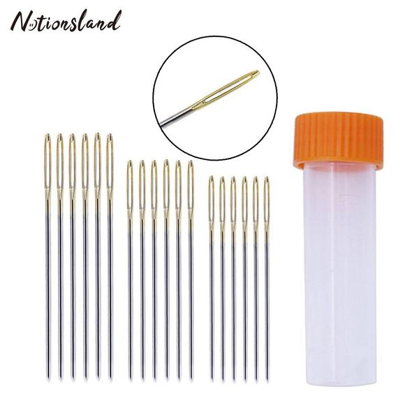 embroidery needle plastic needle case with 18pcs large eye sewing needles sewing supplies for stitching embroidery sewing tool nkvyn, Black
embroidery needle plastic needle case with 18pcs large eye sewing needles sewing supplies for stitching embroidery sewing tool nkvyn, Black