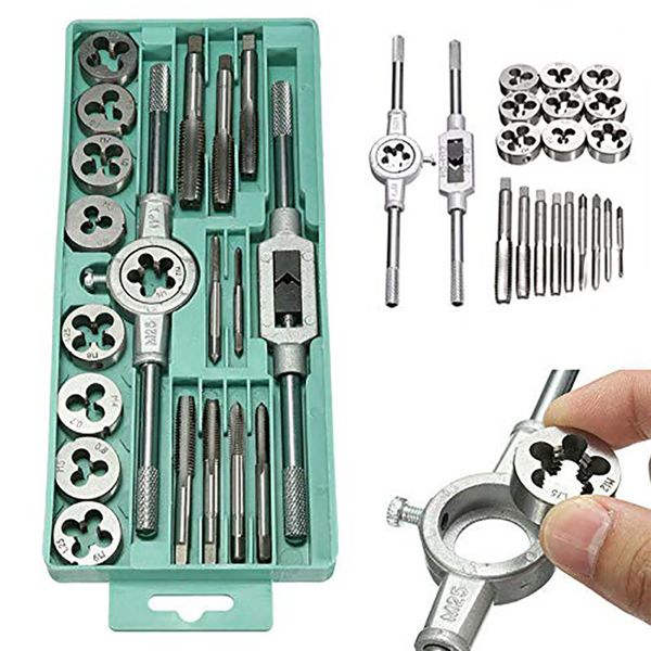 20/40 pcs hand tools tap die set metric thread tap dies adjustable wrench die combination tool set manual
20/40 pcs hand tools tap die set metric thread tap dies adjustable wrench die combination tool set manual