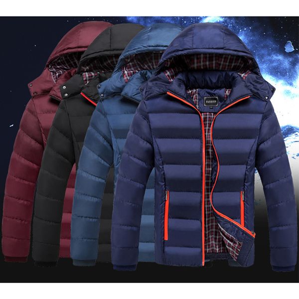 men's down & parkas men winter padded coat thicken warm fashion jackets removable hooded jacket casual zipper pockets cotton coats plus, Black
men's down & parkas men winter padded coat thicken warm fashion jackets removable hooded jacket casual zipper pockets cotton coats plus, Black