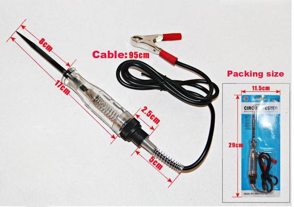 car circuit tester electric automotive light test pen 6v-12v car motorcycle lamp detector tool
car circuit tester electric automotive light test pen 6v-12v car motorcycle lamp detector tool