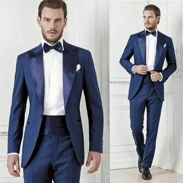 2020 classic navy blue formal groom tuxedos man suit slim fit men wedding suits jacket+pants+gridle trajes de hombre, White;black
2020 classic navy blue formal groom tuxedos man suit slim fit men wedding suits jacket+pants+gridle trajes de hombre, White;black