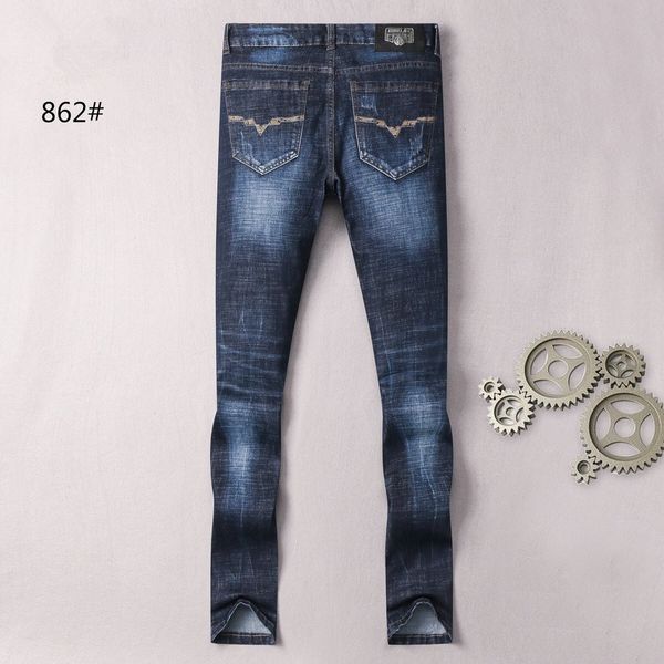 new luxury mens designer jeans solid classic intact washed blue slim fit motorcycle biker denim fashion jeans us size w29-w40
new luxury mens designer jeans solid classic intact washed blue slim fit motorcycle biker denim fashion jeans us size w29-w40