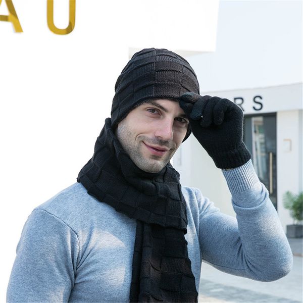 winter men hat scarf gloves set 3 pieces outdoor knitted hat long scarf gloves set warm thick men ski, Blue;gray
winter men hat scarf gloves set 3 pieces outdoor knitted hat long scarf gloves set warm thick men ski, Blue;gray