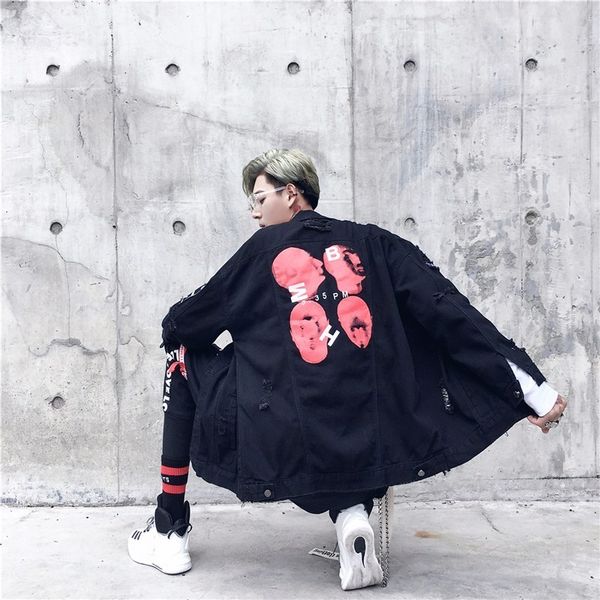 американский стиль chaqueta hombre hip hop spring new ins jacket men мужская большой печати trend одежда для подростков hole coat streetwear, Black;brown
американский стиль chaqueta hombre hip hop spring new ins jacket men мужская большой печати trend одежда для подростков hole coat streetwear, Black;brown
