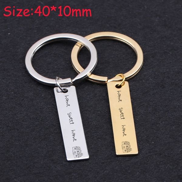 new home keyhain hand stamped home sweet family key ring gift new fashion key fobs charm holder exclusive tag, Silver
new home keyhain hand stamped home sweet family key ring gift new fashion key fobs charm holder exclusive tag, Silver
