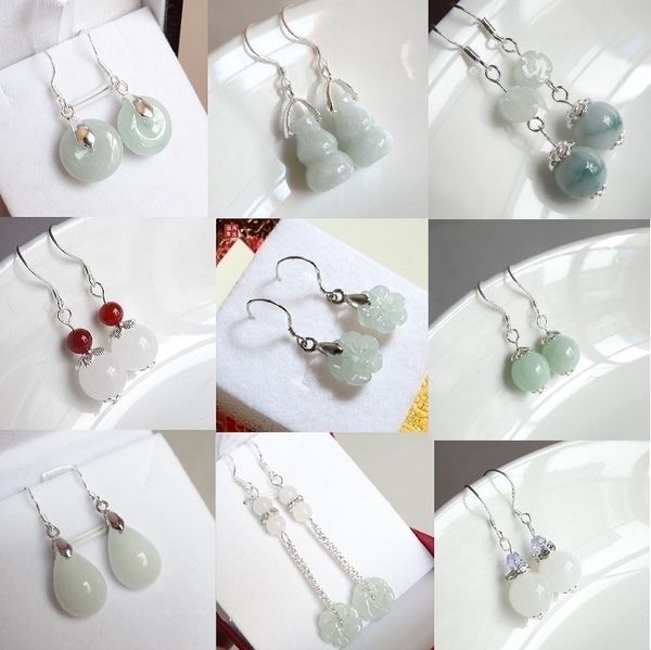 natural emerald bead jade diy earrings charm jewellery fashion accessories hand-carved man ahd woman luck amulet gifts, Golden;silver
natural emerald bead jade diy earrings charm jewellery fashion accessories hand-carved man ahd woman luck amulet gifts, Golden;silver