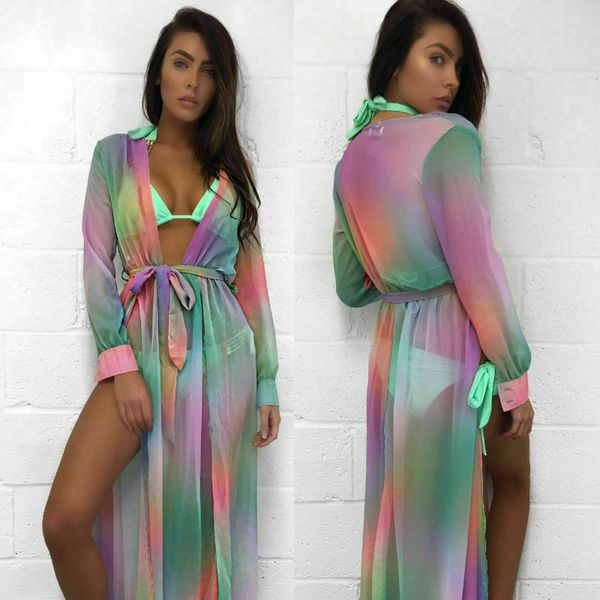 2019 women chiffon bikini cover up side slit swimwear bathing suit summer beach dress beachwear pretty cover up, Black;gray
2019 women chiffon bikini cover up side slit swimwear bathing suit summer beach dress beachwear pretty cover up, Black;gray