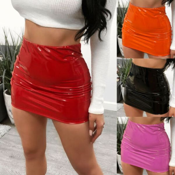 2019 женщины sexy яркой кожи юбка bodycon pencil тонкого micro mini юбка вечер clubwear, Black
2019 женщины sexy яркой кожи юбка bodycon pencil тонкого micro mini юбка вечер clubwear, Black