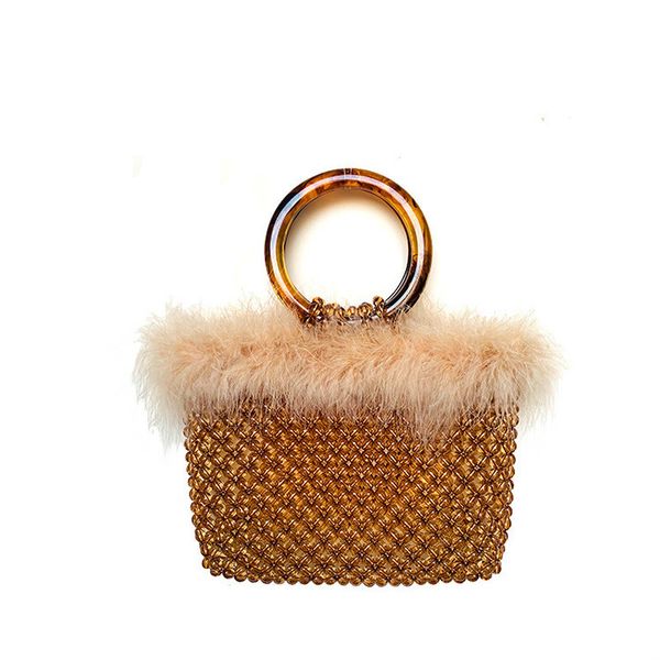 evening bag women hand woven crystal pearl vintage braided hollow beaded tote with multi faux fur busket for women 2020
evening bag women hand woven crystal pearl vintage braided hollow beaded tote with multi faux fur busket for women 2020