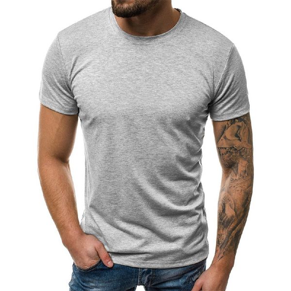 summer men's t-shirt casual short-sleeve round neck fashion solid color slim fit elastic male fitness clothing tee shirts, White;black
summer men's t-shirt casual short-sleeve round neck fashion solid color slim fit elastic male fitness clothing tee shirts, White;black
