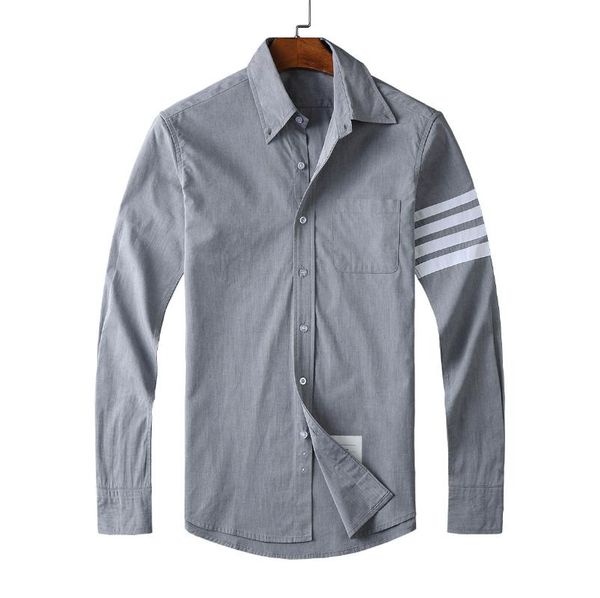 2020 fashion tb thom brand shirts men slim gray long sleeve casual shirt thin turn down collar poplin solid men's clothing, White;black
2020 fashion tb thom brand shirts men slim gray long sleeve casual shirt thin turn down collar poplin solid men's clothing, White;black
