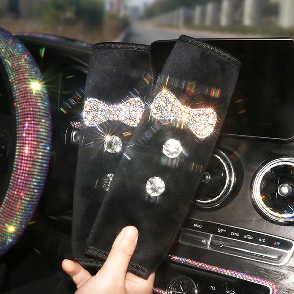 luxury plush bow crystal car seat belt cover pad steering wheel cover neck pillow auto interior women accessories
luxury plush bow crystal car seat belt cover pad steering wheel cover neck pillow auto interior women accessories