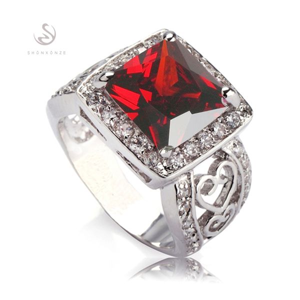 shunxunze hiphop sell engagement wedding rings for women's clothing accessories explosion models red cubic zirconia rhodium plated r617, Silver
shunxunze hiphop sell engagement wedding rings for women's clothing accessories explosion models red cubic zirconia rhodium plated r617, Silver