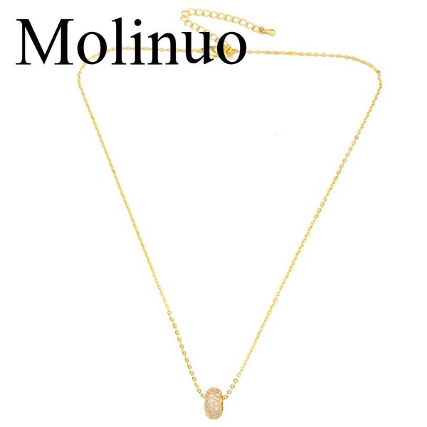 molinuo european and american fashion copper inlaid zircon female necklace simple light luxury accessories, Silver
molinuo european and american fashion copper inlaid zircon female necklace simple light luxury accessories, Silver