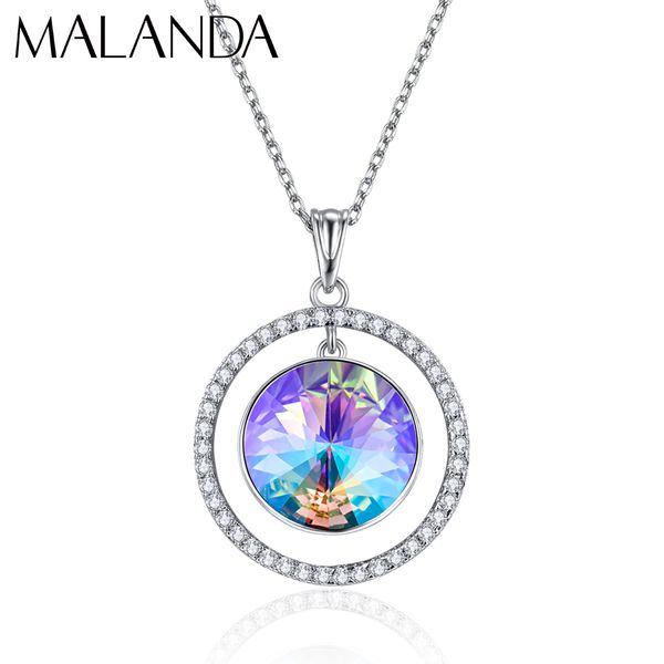 real crystals from swarovski rivoli stone necklace for women fashion silver color round pendant necklaces wedding party jewelry
real crystals from swarovski rivoli stone necklace for women fashion silver color round pendant necklaces wedding party jewelry