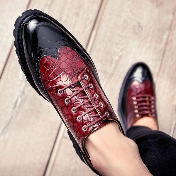 men leather casual shoes office dress shoes for men fashion brogue formal driving moccasins business wedding, Black
men leather casual shoes office dress shoes for men fashion brogue formal driving moccasins business wedding, Black
