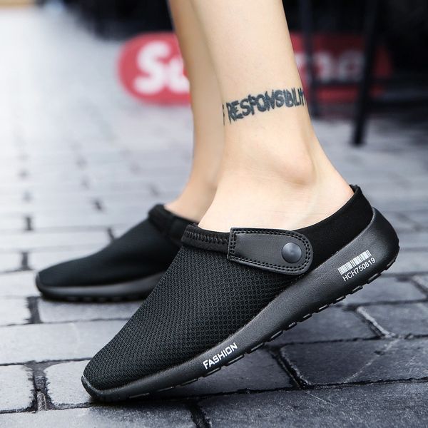 2019 fashion men summer shoes sandals new breathable beach flip flops slip on mens slippers mesh lighted, Black
2019 fashion men summer shoes sandals new breathable beach flip flops slip on mens slippers mesh lighted, Black