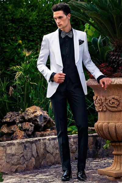 fashion white groom suits shawl lapel one button groomsman wedding wear men formal business prom party two pieces suit (jacket+pant), Black;gray
fashion white groom suits shawl lapel one button groomsman wedding wear men formal business prom party two pieces suit (jacket+pant), Black;gray