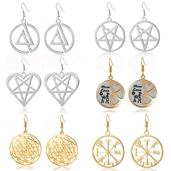 2018 fashion metal statement earrings for women hanging dangle earrings drop earing modern jewelry viking linkin park cat, Silver
2018 fashion metal statement earrings for women hanging dangle earrings drop earing modern jewelry viking linkin park cat, Silver