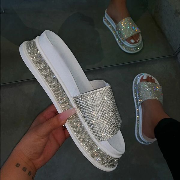 summer wedge plarform women crystal slippers flat soft bling female flip flops outdoor ladies slides beach shoes woman 2021, Black
summer wedge plarform women crystal slippers flat soft bling female flip flops outdoor ladies slides beach shoes woman 2021, Black