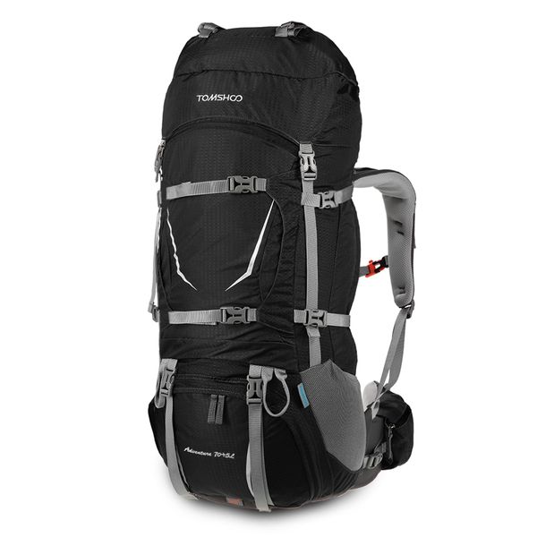 tomshoo backpack 70+5l outdoor sport bag waterproof backpack climbing hiking travel trekking bag with rain cover mountaineering
tomshoo backpack 70+5l outdoor sport bag waterproof backpack climbing hiking travel trekking bag with rain cover mountaineering