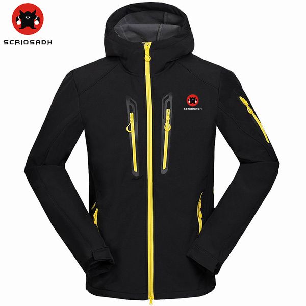 scriosadh men winter waterproof windproof jacket outdoor ski camping breathable fleece keep warm hiking soft shell jacket, Blue;black 
scriosadh men winter waterproof windproof jacket outdoor ski camping breathable fleece keep warm hiking soft shell jacket, Blue;black