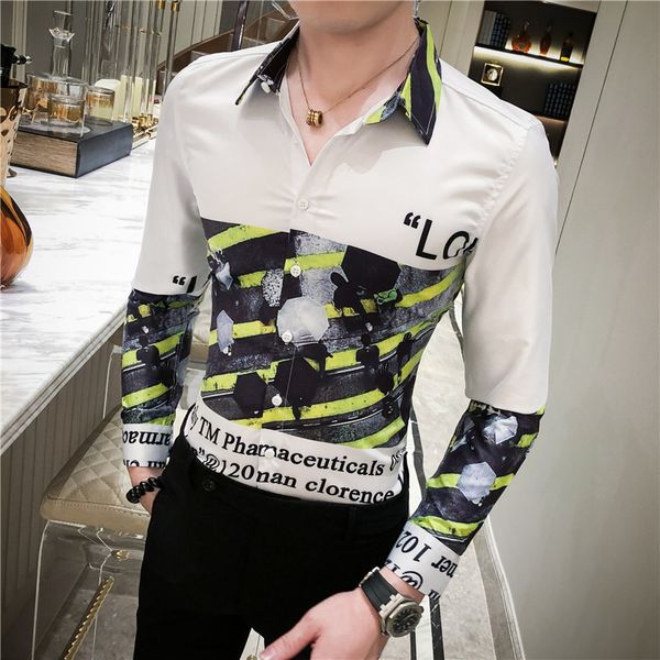 камиза masculina одежда весна шаблон печати рубашка барокко slim fit club shirt men камиза homem человек с длинным рукавом, White;black
камиза masculina одежда весна шаблон печати рубашка барокко slim fit club shirt men камиза homem человек с длинным рукавом, White;black