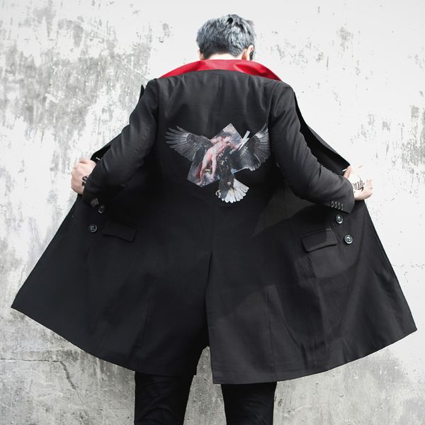 new 2019 men's clothing fashion in the long double breasted suit slim young casual coat singer costumes, Tan;black
new 2019 men's clothing fashion in the long double breasted suit slim young casual coat singer costumes, Tan;black