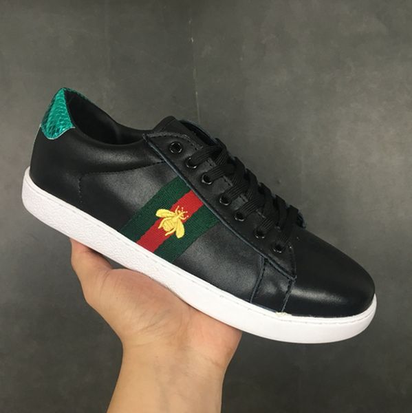 2019 bees designer shoes embroidered mens and womens ace genuine leather designer sneakers black casual shoes size 35-45
2019 bees designer shoes embroidered mens and womens ace genuine leather designer sneakers black casual shoes size 35-45