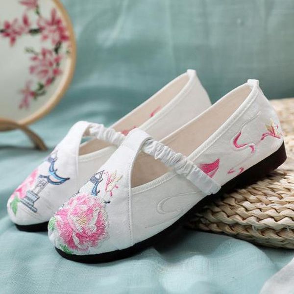 summer women canvas shoes embroidered slip on loafers ballerina beijing cloth shoes round toe lady espadrille zapatos mujer, Black
summer women canvas shoes embroidered slip on loafers ballerina beijing cloth shoes round toe lady espadrille zapatos mujer, Black