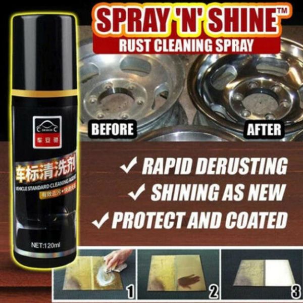 120ml car rust inhibitor rust remover spray quick cleaming spray cleaning formula brightens vehicle logo cleaner
120ml car rust inhibitor rust remover spray quick cleaming spray cleaning formula brightens vehicle logo cleaner