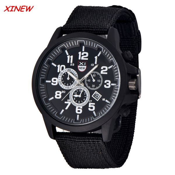 xinew 2018 outdoor men watch date canvas sports analog quartz army wristwatch montre homme reloj hombre, Slivery;brown
xinew 2018 outdoor men watch date canvas sports analog quartz army wristwatch montre homme reloj hombre, Slivery;brown