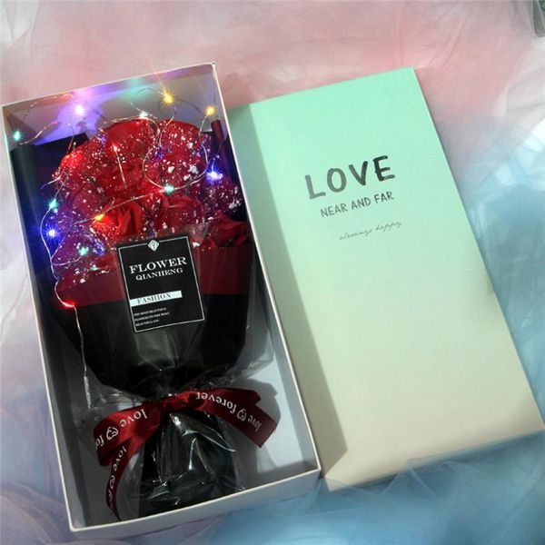 led light rose soap flower floral bouquet gift box for girlfriend wedding party present gift of valentines day mothers/teacher's
led light rose soap flower floral bouquet gift box for girlfriend wedding party present gift of valentines day mothers/teacher's
