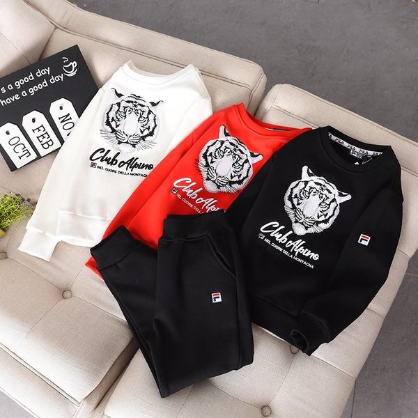 kids hoodie clothing sets child boy girl fashion tiger embroidery hoodies + pants two piece sets children hoodie plus size, White
kids hoodie clothing sets child boy girl fashion tiger embroidery hoodies + pants two piece sets children hoodie plus size, White