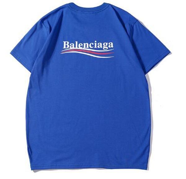 2019 lBalenciaga brand many colors logo letter printed t-shirt short sleeve men women hip hop street style tee shirt homme, White
2019 lBalenciaga brand many colors logo letter printed t-shirt short sleeve men women hip hop street style tee shirt homme, White