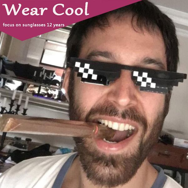 wear cool new vintage eyeglasses mosaic vintage eyewear thug life deal with it sunglasses women man mosaic glasses 8 bits style, White;black
wear cool new vintage eyeglasses mosaic vintage eyewear thug life deal with it sunglasses women man mosaic glasses 8 bits style, White;black