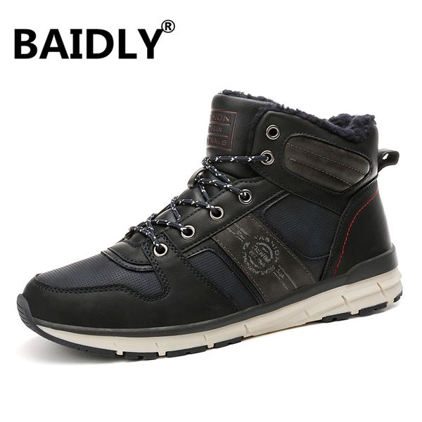 men boots suede leather winter boots men warm snow lace-up waterproof ankle sneakers shoes big size, Black
men boots suede leather winter boots men warm snow lace-up waterproof ankle sneakers shoes big size, Black