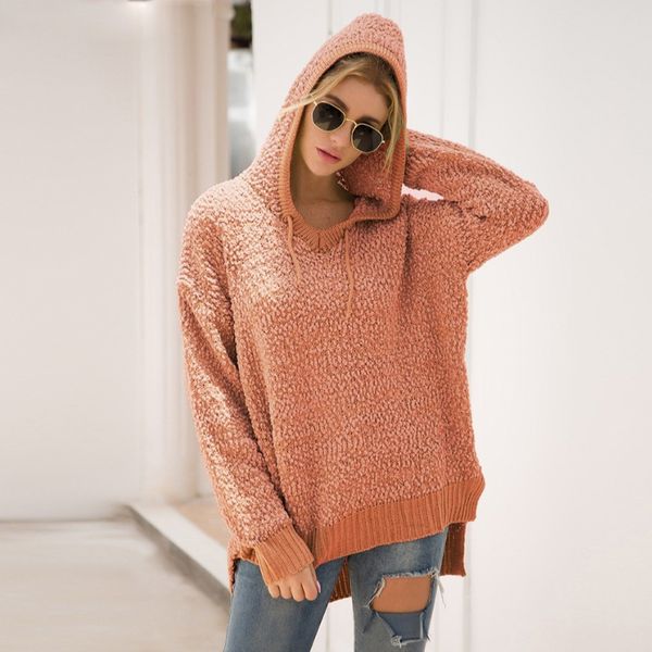 women hooded sweater fashion women irregular pullover loose shirt solid color ladies split sweater, White;black
women hooded sweater fashion women irregular pullover loose shirt solid color ladies split sweater, White;black