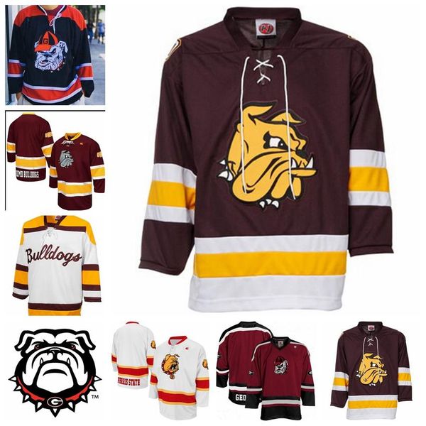 custom men's ferris state bulldogs university college hockey jersey embroidery stitched any name any number s-3xl, Black
custom men's ferris state bulldogs university college hockey jersey embroidery stitched any name any number s-3xl, Black