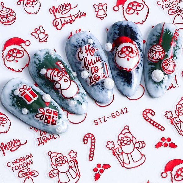 3d nail art christmas slider wraps snowflake elk santa adhesive flame sticker red gold manicure nails designs, Black
3d nail art christmas slider wraps snowflake elk santa adhesive flame sticker red gold manicure nails designs, Black